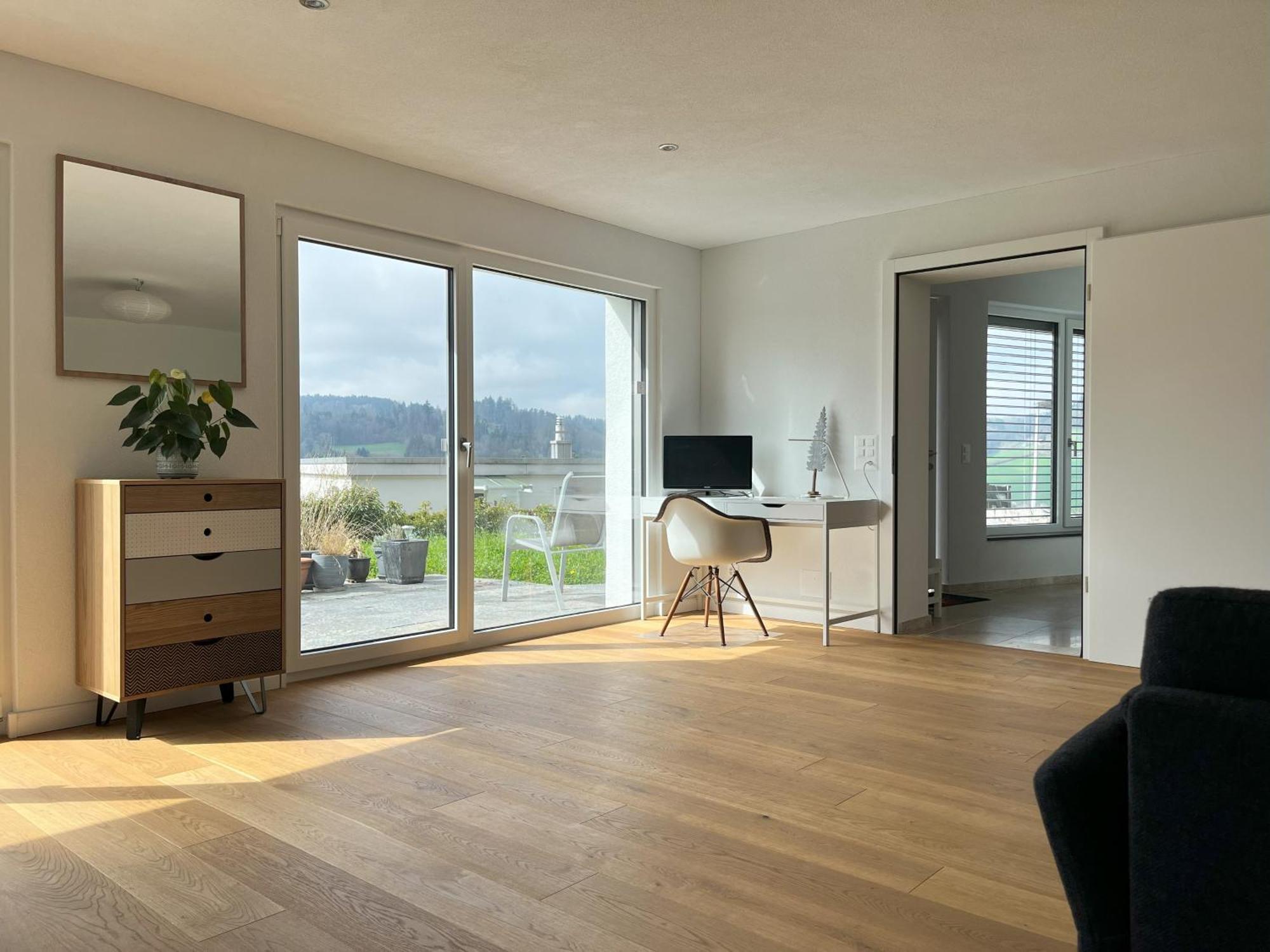 Gartenwohnung Im Modernen Stil Unterkulm Exteriör bild